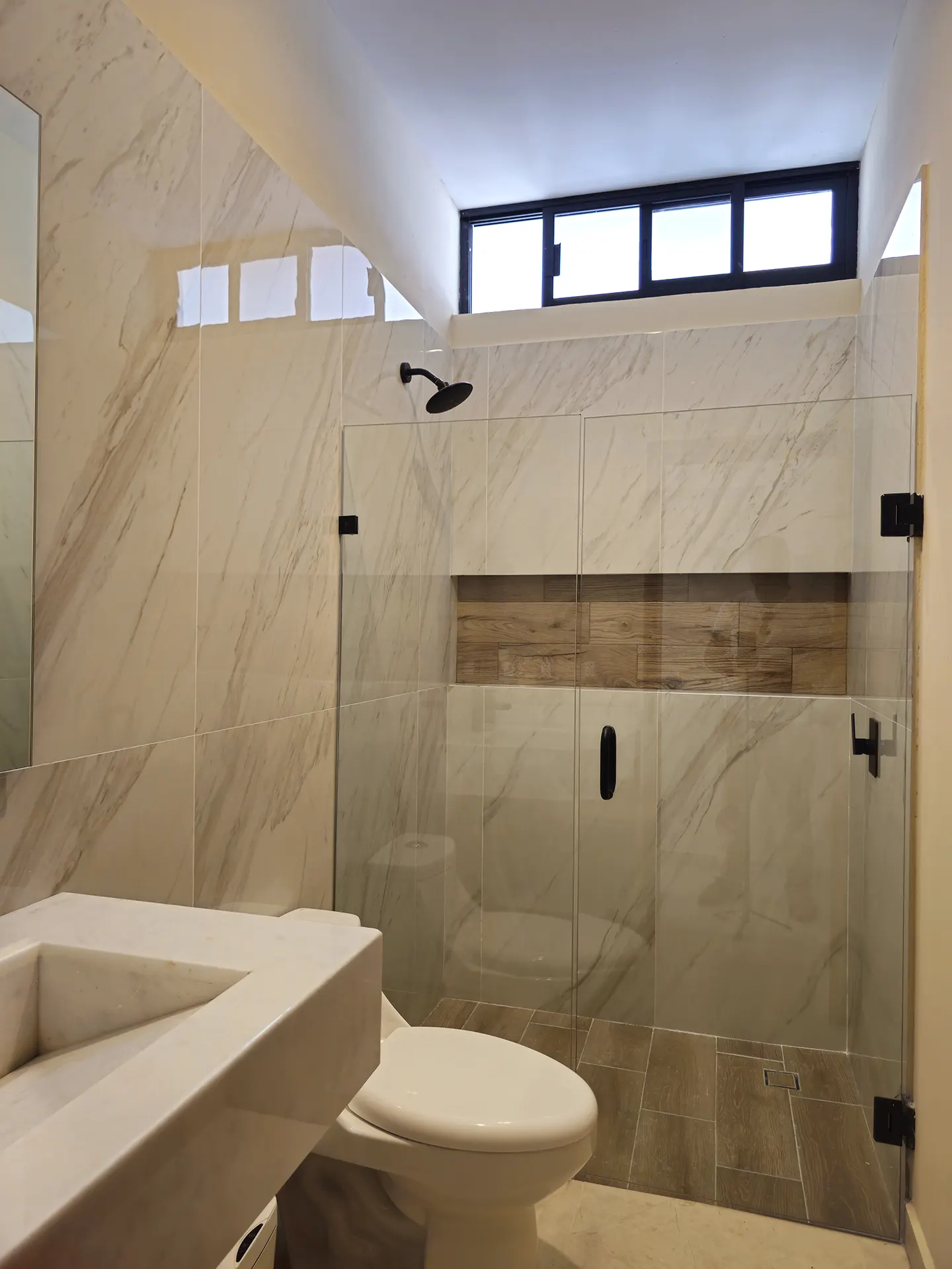 baño rec planta baja, construir casa en mazatlan, maralto, erka constructora